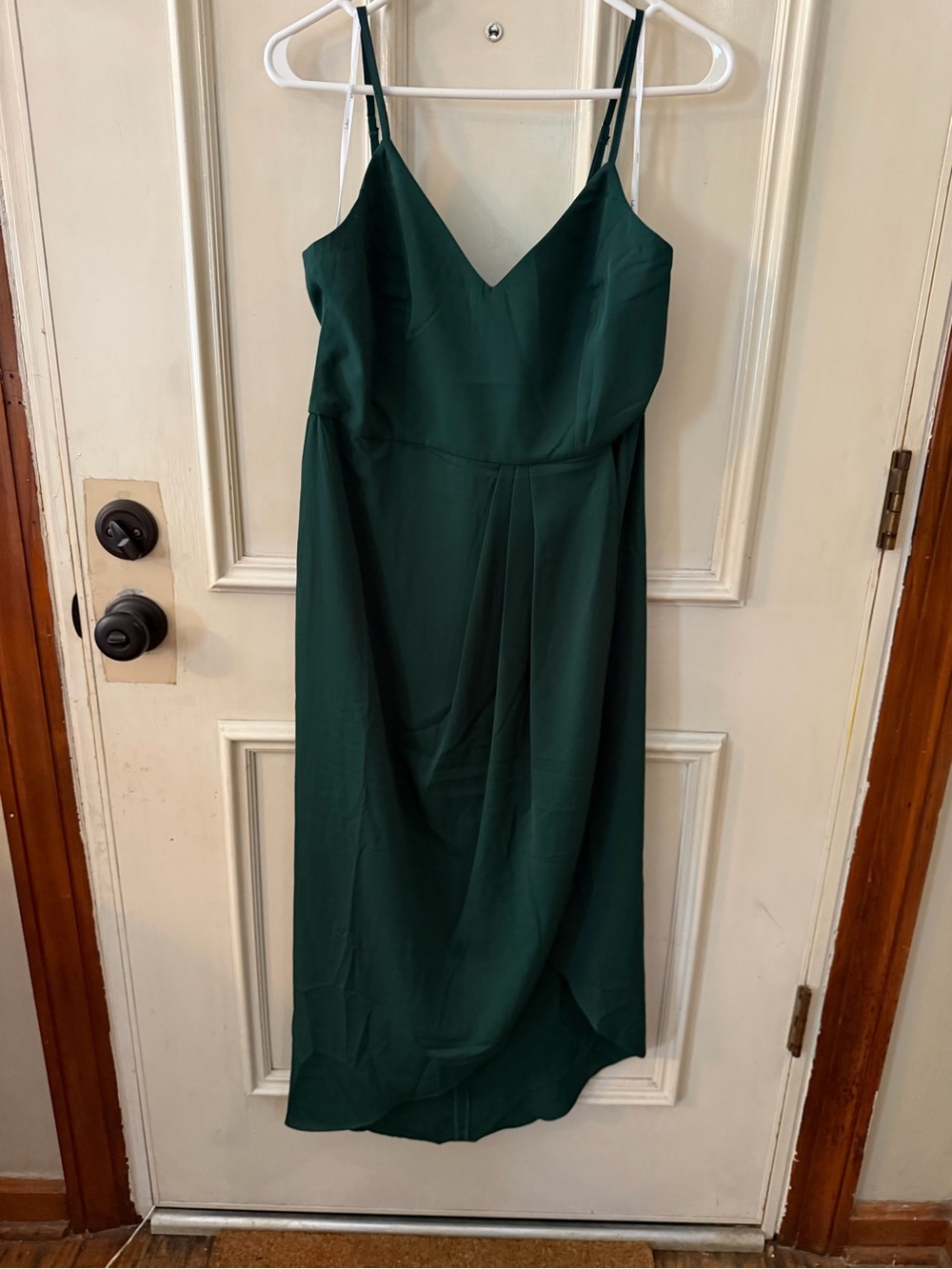 Lulu’s  Forest Green Spaghetti Strap Dress